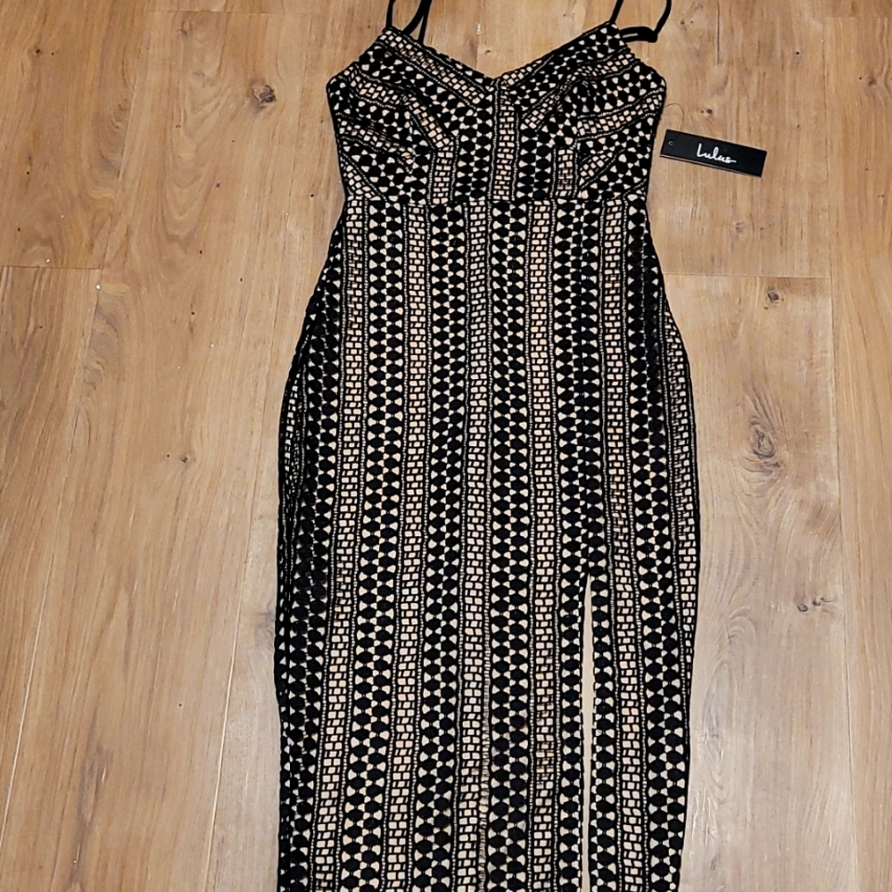 Small black and nude dress